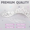 Butterfly Craze Butterfly Craze Princess Crown Comb Mini Tiara for Kids - Set of 2, Ideal for Wedding Flower Girls, Bridesmaids - image 4 of 4