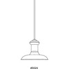 Progress Lighting, Brookside, 1-Light Pendant, Brushed Nickel, Metal Shade - 2 of 4