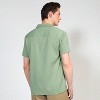 Campus Sutra Men Men's Pistachio Green Embroidered Creased Shirt - 4 of 4