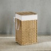Laundry Hamper with Lid 17.2 Gallon Rattan Clothes Laundry Basket with Lid and Handles Foldable Removable Liner for Laundry Room - 4 of 4