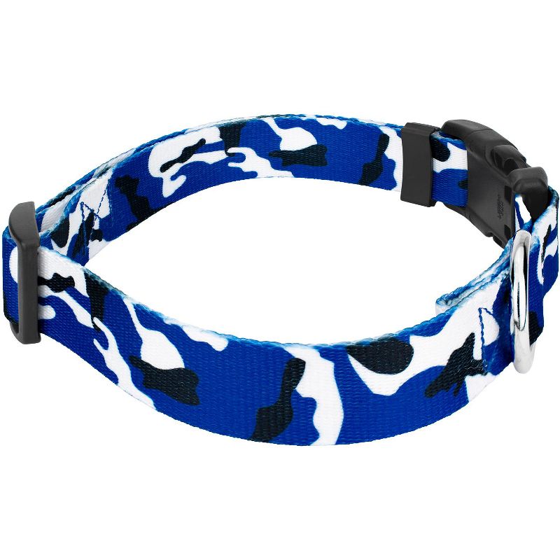 Country Brook Petz Deluxe Royal Blue and White Camo Dog Collar - Made in the U.S.A, 4 of 6
