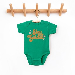 The Juniper Shop Stay Golden Stars Baby Bodysuit - 1 of 2