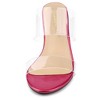 Allegra K Women's Clear Slide Stiletto Heels Sandals - 2 of 4