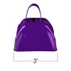 ArtCreativity 3" Purple Metal Cowbell Noisemakers - Pack of 12 - 4 of 4