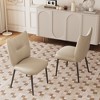 Gaoyangjiaju 19.29"W x 32.67"H Microfiber Leather Dining Chair with Metal Legs Ideal for Dining Rooms, Kitchens More - 4 of 4