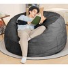 CAVINAS Classic Oversized Bean Bag Chair for Adults & Kids,Soft Bean Bag Couch,Accent Chairs for Living Room - 3 of 4