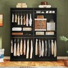 Besiost 36" Wooden Closet Organizer with Adjustable Shelves, Freestanding Wardrobe with Hanging Rails - 4 of 4