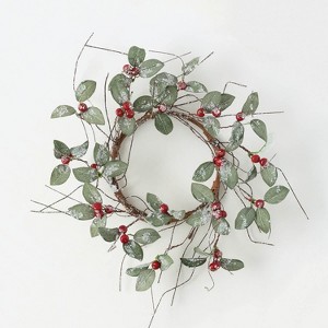 Sullivans Artificial Leaves and Berry Wreath - 1 of 2