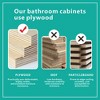 U094-Etna30F-305 Etna 30" Striped Walnut Bathroom Vanity with Sink, Freestanding & Wall Mounted Bathroom Cabinet Options for Modern Bathrooms, KD - 3 of 4