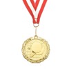 Unique Bargains Table Tennis Zinc Alloy Corrosion-Resistant Detachable Neck Strap Award Medals Gold 2 Pcs - 3 of 4