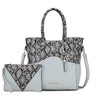 MKF Collection Iris Snake Embossed Women’s Tote Bag with matching Wristlet Pouch by Mia K - 2 of 4