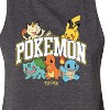Women's Pokémon Pokémon Athletic Graphic Racerback Tank - Heather Charcoal - Small - 2 of 3