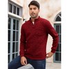 WhizMax Men's Casual Henley Pullover Sweater Slim Fit Knitted Thermal Fleece Polo Sweatshirt - 4 of 4