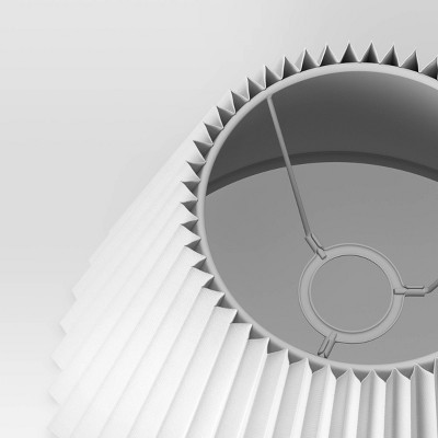 Small Pleated Lamp Shade White - Threshold™: Empire Shape, Cotton/Nylon, 7" H, 5 of 10