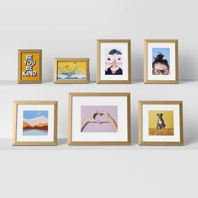 Thin Profile Picture Frames Brass - Room Essentials™