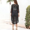 Anna-Kaci Women's Crochet Boho Duster Summer Boho Cover-Up Cardigan - 4 of 4