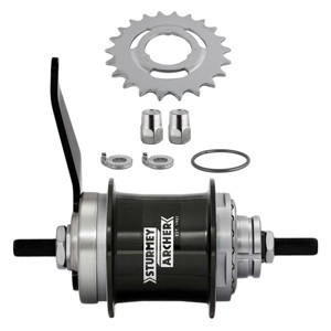 Sturmey Archer 2sp Kick Shift Hub Kit RR 36H Blk 2s - 1 of 1