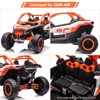 Licensed Can-Am 2-Seater Ride On UTV Car, Dual 24V Batteries, 4 Motors, LED Lights, Remote - 2 of 4