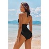 AI'MAGE Women's One Piece Swimsuit Tummy Control Halter Ruched Bathing Suits - 2 of 3