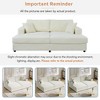 Whisen 86" Oversized Loveseat Chaise Lounge Sectional Sofa Bed Corduroy Sleeper Sofa with USB Ports, Cup Holders and Throw Pillows - 4 of 4