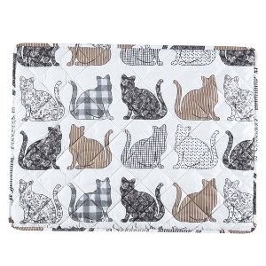 Collections Etc Nala Cat Patterned Pillow Sham Set 26" x 20" x 0.25" - 1 of 2