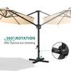 10ft Patio Umbrella Outdoor Heavy Duty Offset Hanging Umbrella 360 Degree Rotation, Easy Tilt Adjustment, Aluminum Frame, Cantilever Hanging - 2 of 4