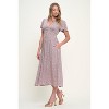 WEST K Women's Ingrid Flutter Sleeve Gauze Midi Dress - 2 of 4