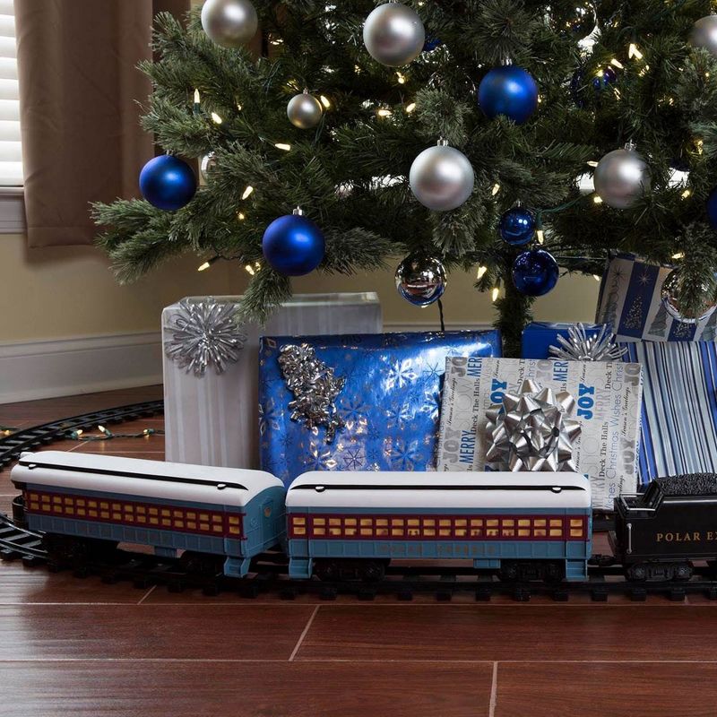 Lionel Trains 12 Pieec Straight Train Tracks & 711803 The Polar Express Battery Powered Ready to Play Model Train Set with Remote, 4 of 7
