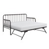 Twin Size Metal Daybed with Trundle for Bedroom - 4 of 4