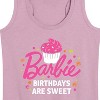 Women's - Barbie - Birthdays Are Sweet Graphic Racerback Tank - 2 of 4