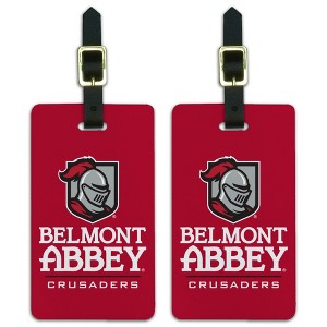 Belmont Abbey College Crusaders Logo Luggage ID Tags Suitcase CarryOn Cards  Set of 2 - 1 of 4