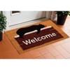 HomeRoots 17" X 29" Natural Black And Brown Bear Welcome Outdoor Coir Door Mat - 2 of 4
