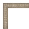 20" x 54" Non-Beveled Trellis Silver Wood on The Door Mirror - Amanti Art - 3 of 4