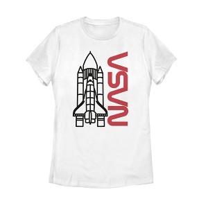 Women's NASA Sleek Rocket Launch T-Shirt - 1 of 4