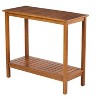 DOMETOUR Console Table Acacia Wood for Living Room Entryway Hallway - 4 of 4