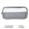 Unique Bargains Nylon Mesh Zipper Portable Travel Storage Makeup Bag 3 Pcs - 3 of 3