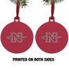Nicholls State University Primary Logo Aluminum Holiday Christmas Tree Ornament - 2 of 4