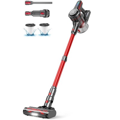 Itopfox Cordless Stick Vacuum with 28KPa Suction, 45Min Runtime, Anti-Tangle Brush, 1.5L Dust Cup, LED Headlight for Hardwood Floors Carpets Pet Hair