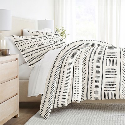 3PC Duvet Cover & Shams Set, Modern Boho Prints, Ultra Soft, Easy Care - Becky Cameron