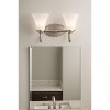 Sunset Lighting 2-Light Darby Vanity 100W Satin Nickel - 4 of 4