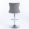 Maliang Swivel Velvet Barstools, Adjusatble Seat Height from 25-33 Inch, for Home Pub and Kitchen Island,Set of 2 - 3 of 4