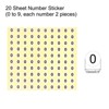 Unique Bargains Classification Marking Self-Adhesive Number Label Stickers 20 Pcs 0 to 9 - 2 of 4