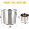 2 Pots 5 Gallon Water Alcohol Distiller Copper Tube 19L Brewing Kits - 2 of 4