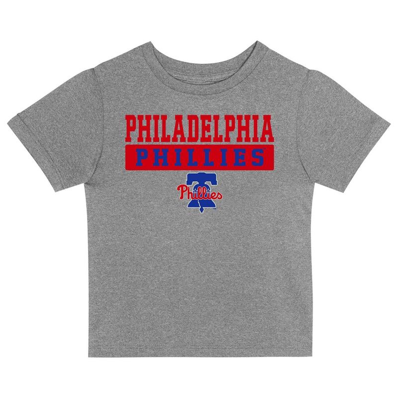 MLB Philadelphia Phillies Toddler Boys&#39; 2pk T-Shirt, 2 of 4