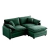 81" Corduroy Modular L-Shaped Sectional Sofa with Ottoman - 3 of 4
