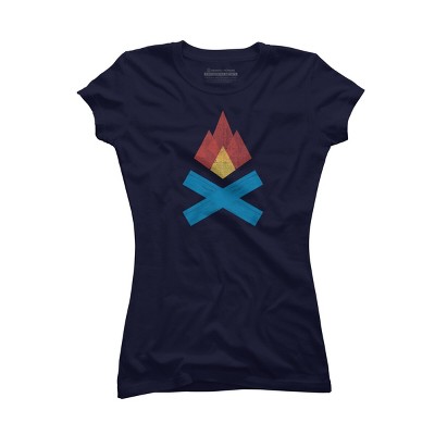 Junior's Design By Humans Campfire By elcorette T-Shirt