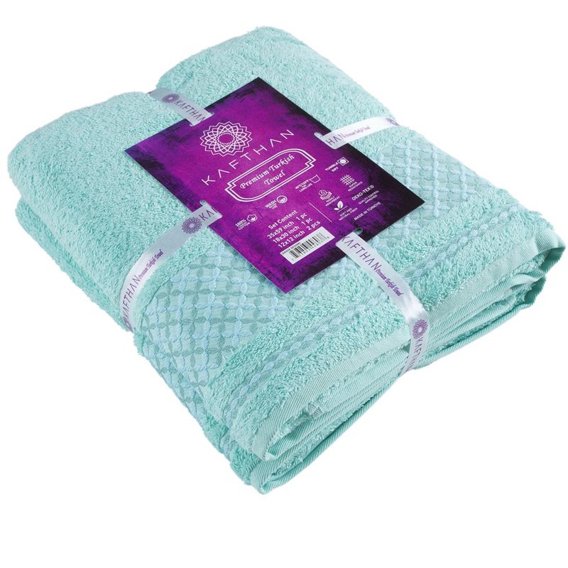 Kafthan Textile Plaid Cotton Bath Towels (Set of 4), 3 of 6