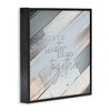Stupell Industries Planked Shower Together Phrase, 17" x 17" - 3 of 4