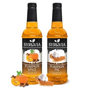 Syruvia Variety Pack - Pumpkin Spice & Pumpkin Pie Syrup 25.4 Fl oz (2-Pack) - 1 of 4