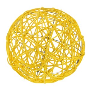Unique Bargains Wicker Rattan Decorative DIY Crafts Balls for DIY Crafts 7.9 Inch 1 Pc - 1 of 4